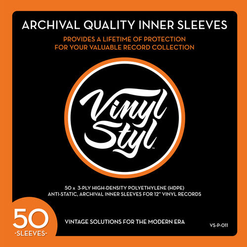 Vinyl Styl® VS-P-011 12 Inch Archival Inner Record Sleeves - HDPE