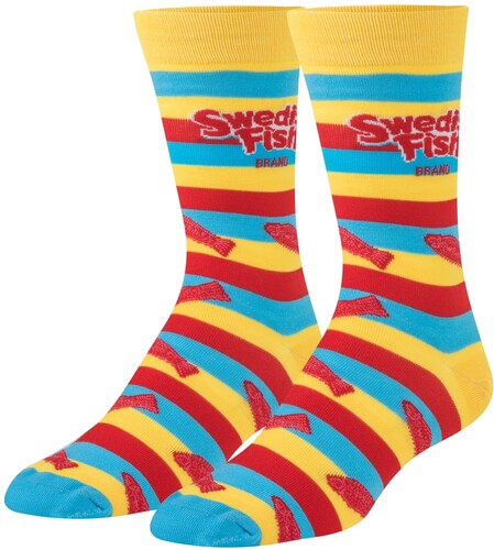 Crazy Socks - Swedish Fish Stripes - Unisex Crew Socks
