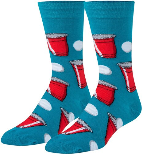 Crazy Socks - Beer Pong - Unisex Crew Socks