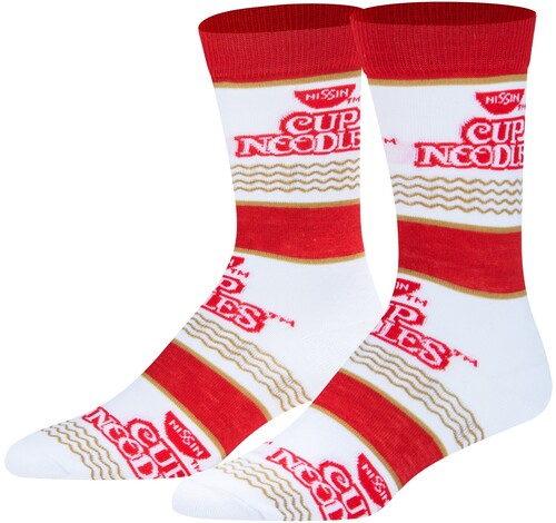 Crazy Socks - Cup Noodles Stripes - Unisex Crew Socks