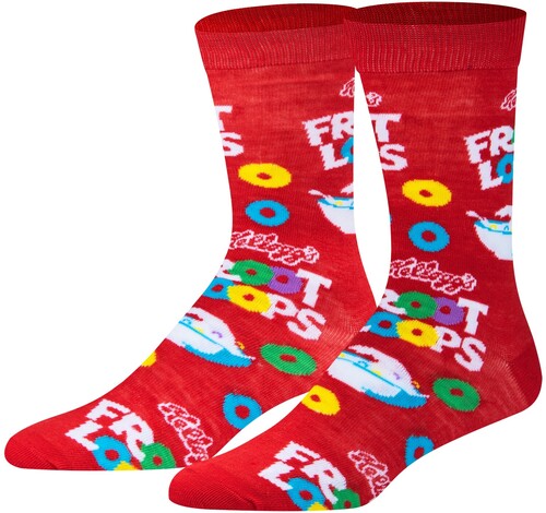 Crazy Socks - Froot Loops Bowls - Unisex Crew Socks