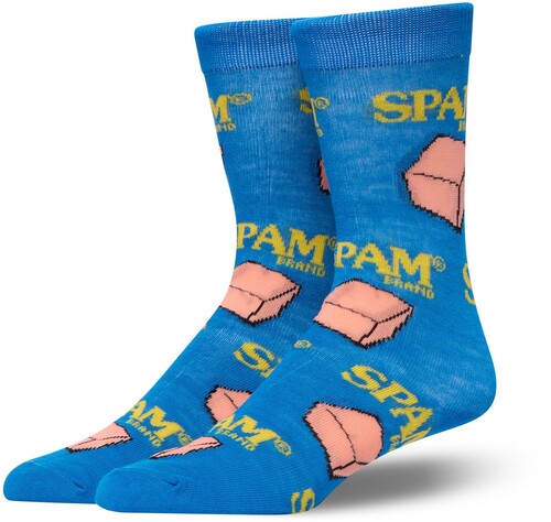 Crazy Socks - Spam Repeat - Unisex Crew Socks