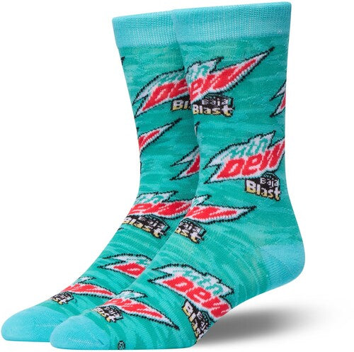 Crazy Socks - Mountain Dew Baja Blast - Unisex Crew Socks