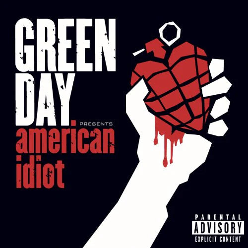 Green Day-American Idiot (20th Anniversary Red & Black Splatter 2LP)